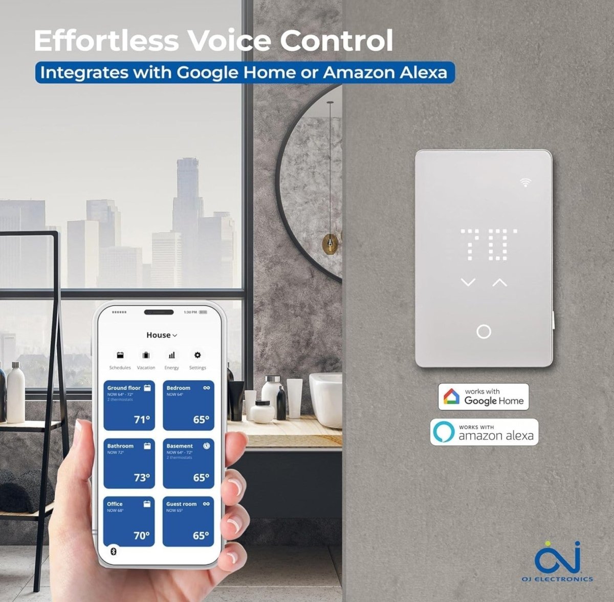 Uwg5 - Thermostat programmable wifi en promotion - Céramique l'Entrepôt