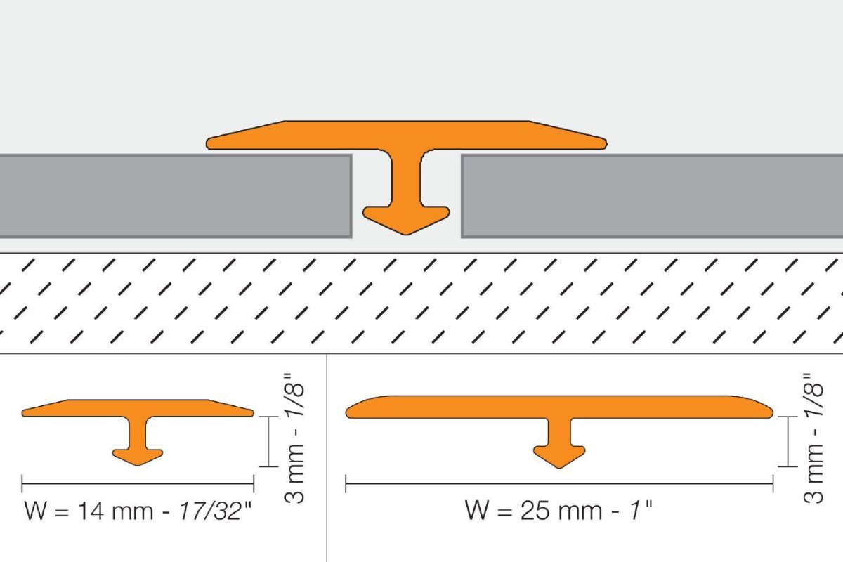 Vinpro-T - Profilé de transition égale pour plancher de vinyle
