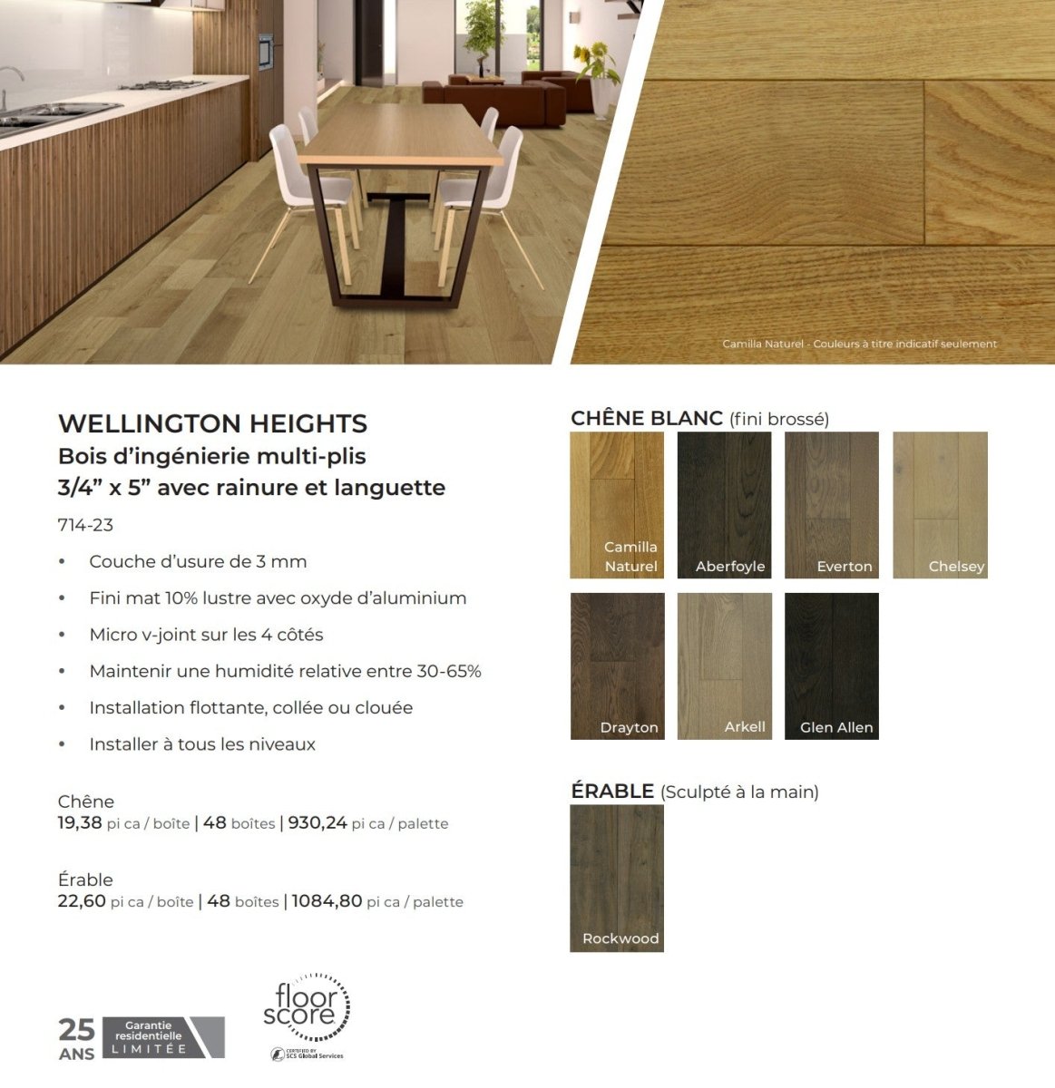 Wellington heights collection - Bois d'ingénierie - Céramique l'Entrepôt