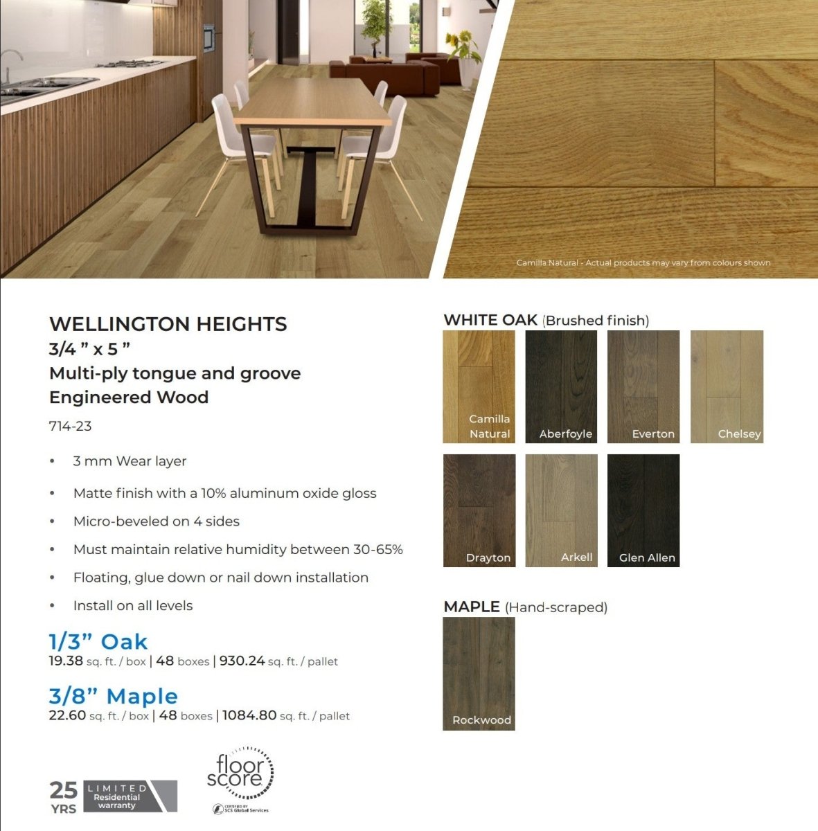 Wellington heights collection - Bois d'ingénierie - Céramique l'Entrepôt