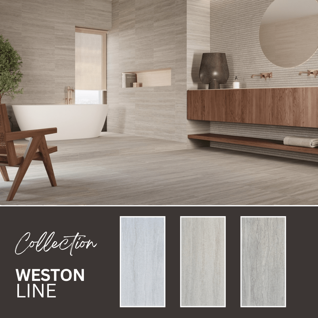 Weston line collection - Céramique effet béton