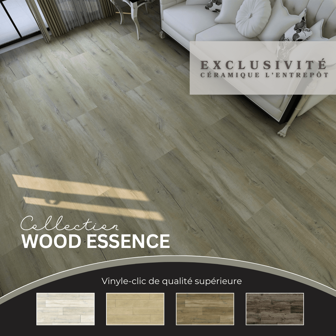 Wood essence collection - Vinyle-Clic - Céramique l'Entrepôt